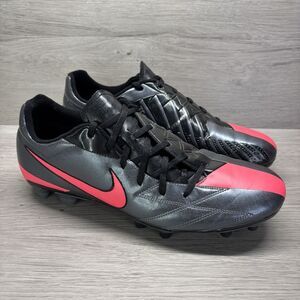 Nike Total 90  IV FG Soccer Cleats Dark Grey Red 472541-060 Size 13 RARE